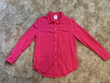 Gap Women's Button Down Shirt Size XS Pinkish Linen Blend Long Sleeve w/Pocket picture