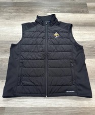 Cutter & Buck Black Tennessee Evoke Hybrid Zip Vest Mens XL Smokey Logo Golf picture