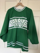 Toronto St Pats NHL Official CCM Vintage Hockey Jersey Size XL Green White picture