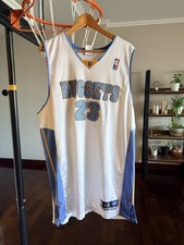 Reebok Authentic Denver Nugget’s #23 Marcus Camby NBA Jersey Size 48 White. picture
