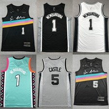 Free tax New 2026 Men's #1 Wembanyama #5 Embroidered Jersey 9 colors SIZE S-2XL picture