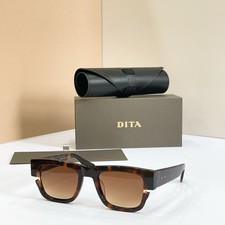 DITA DTS122 Sunglasses 52-22-145 Tortoise Acetate Frame Brown Gradient Lens picture