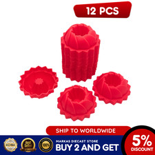 12 Pcs Kuih Puteri Kue Putu Ayu Confectionary Jelly Mini Muffin Plastic Mold picture