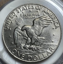 1974 D One Dollar Silver Liberty Eisenhower Coin Vintage picture