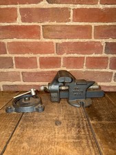 Vintage V13 Swivel Base Bench Vise Anvil Made USA Cast Iron Workshop Workbench picture