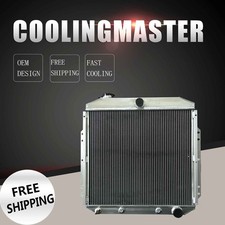 4 Row Aluminum Radiator For 1953-1956 Ford Pickup Truck F100 F250 F350 Chevy Eng picture