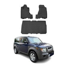 OMAC Floor Mats Liner for Honda Element 2003-2008 Black TPE All-Weather 3 Pcs picture