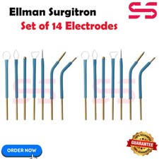 Ellman Surgitron Set of 14 Handpiece Electrodes  Reusable- Tungsten Tips New CE picture
