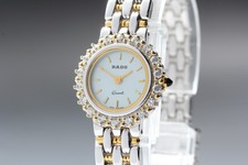Vintage [N MINT] RADO 133.9702.2 22mm Rhinestone Bezel Quartz Ladies Watch JAPAN picture
