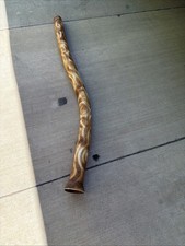 Vintage Wooden Didgeridoo Natural Eucalyptus Wood Wind Instrument Tribal 37