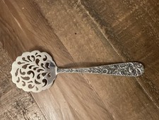 S. Kirk & Son Repousse Sterling Pierced Tomato Cucumber Server 7 3/4