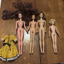 LOT OF VINTAGE 1960's MATTEL BARBIE Indonesia Japan 1964 4 With 1 Dress  picture