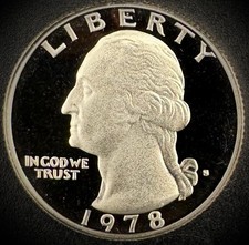 1978-S Washington Quarter PROOF Clad DEEP ULTRA CAMEO Coin picture