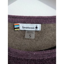 Smartwool Women's Merino Wool Blend Color Block Crewneck Long Sleeve Size S picture