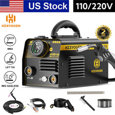 110V/220V Mini Flux Core MIG/STICK/Lift TIG IGBT Welder Digital Knob &TIG Torch picture