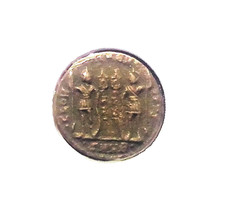 Genuine Roman Bronze Coin AD 306-410 Late Roman Empire w/ COA Display Case picture