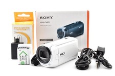 *Tested* Top Mint Sony HDR-CX470 White HD Handycam Camcorder Boxed From JAPAN picture