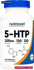 Nutricost 5-HTP 200mg, 120 Vegetarian Capsules (5-Hydroxytryptophan) picture