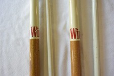 Pair Vintage Winston Cigarette Promo Pool Cue Sticks 18oz 20oz Billiard Set picture