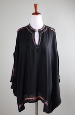 BIYA JOHNNY WAS NWT $270 Sascha Embroidered Poncho Top Size Small / Medium picture