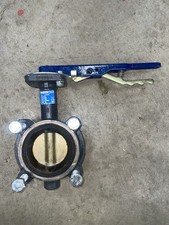 Nibco 3” Ductile Iron 200# Lever Operated Lug Butterfly Valve LD2000 picture