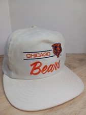Vintage Chicago Bears ANNCO Pro Model NFL Snapback Hat White Taiwan Made Cap picture