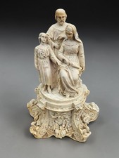antique Meerschaum ecume mer 1850 Holy Family statue religious art picture