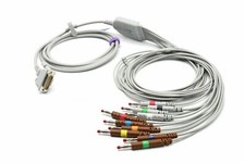 Welch Allyn 15 pin 10 Leads Banana EKG Cable Compatible - Same Day Shipping picture
