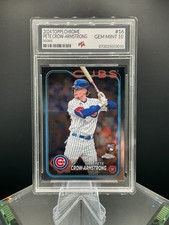2024 Topps CHROME Pete Crow-Armstrong TRUE Rookie Graded GEM MINT PTA 10🔥 picture