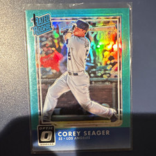 Panini 2016 Donruss Optic Rated Rookies Corey Seager #32 Aqua /299 Dodgers picture