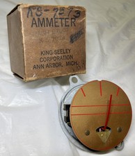 NOS vintage ~NASH Ambassador 600 auto KING-SEELY antique AMMETER GAUGE amp GAGE~ picture