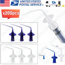 200Pc Dental Aspirator Root Canal Tip Irrigator Tips Delivery Irrigation picture