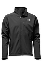 The North Face Men’s Black Softshell Jacket Full Zip Windproof Outdoor Hiking picture