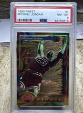 1993-94 Topps Finest - Michael Jordan #1 PSA 8 picture
