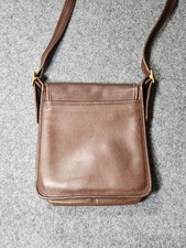 Y2K COACH Legacy Flap Bag Brown Leather Crossbody Messenger Purse VTG 9144 picture