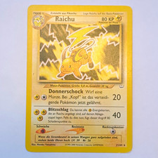 Raichu Rare 21/64  Regular German Pokemon Neo Revelation MP picture