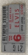 🎸ELIVS PRESLEY 1972 TICKETS OLYMPIA STADIUM DETROIT, MICHIGAN👍 picture