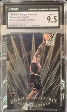 🔥🏀 Michael Jordan 1998-99 Topps Chrome Champion Spirit #CS1 CGC 9.5 MINT+ picture