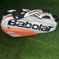 Babolat PLAY Tennis Racquet Bag Backpack Isothermal Compartments White Orange picture