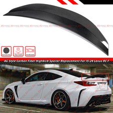 FOR 2015-25 LEXUS RC F RCF AG STYLE CARBON FIBER HIGHKICK TRUNK DECK LID SPOILER picture
