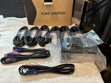 CKLau 2 Port USB 3.0 Triple Monitor KVM Switch DP 1.4 CKL-623DP, Opened Box picture