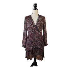 Top shop Floral Black and Red floral print Women's Dress picture