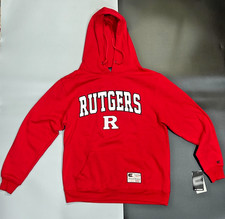 Men's Colosseum Rutgers Scarlet Knights Red Varsity Pullover Hoodie picture