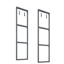 DIYHD 3-Tier Ceiling Mount Shelf Brackets Industrial Rustic Black Flat picture