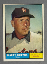 1961 Topps #546 Marty Kutyna VG-EX. Washington Senators High Series picture