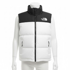 1996 White Nuptse Down Sleeveless puffer Jacket XS/3XL SIZES picture