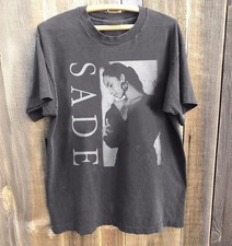Sade Adu Vintage 90s Soul R&B Singer Music Charcoal Graphic T-Shirt picture