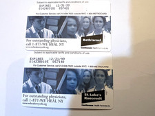 NY METRO CARD METROCARD ST LUKES ROOSEVELT & BETH ISRAEL  WE HEAL NY picture
