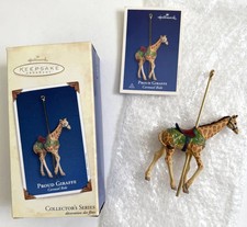NIB Hallmark 2005 Proud Giraffe Carousel Ride Christmas Ornament-10-+24--141 picture