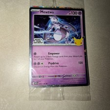 Target Pokemon (with Swirl) 30th Anniversary Mewtwo Promo 63/128 - Sealed NM picture
